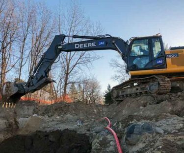 John Deere Track Backhoe